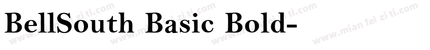 BellSouth Basic Bold字体转换